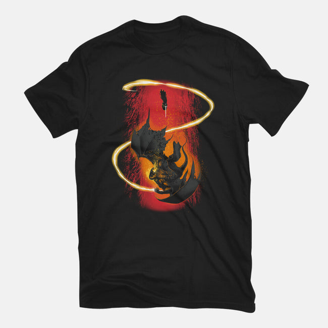 Wizard Vs Demon-Womens-Fitted-Tee-Art_Of_One