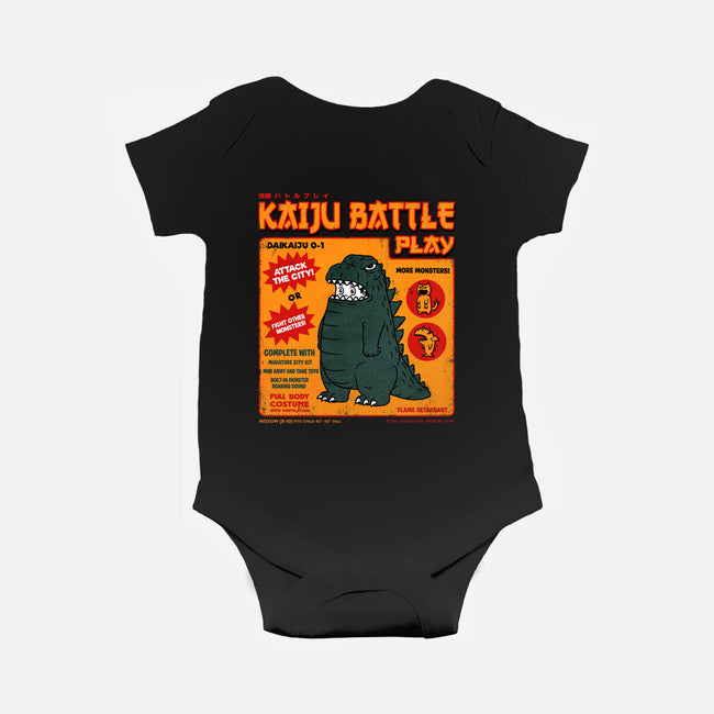 Kaiju Battle Player-Baby-Basic-Onesie-pigboom