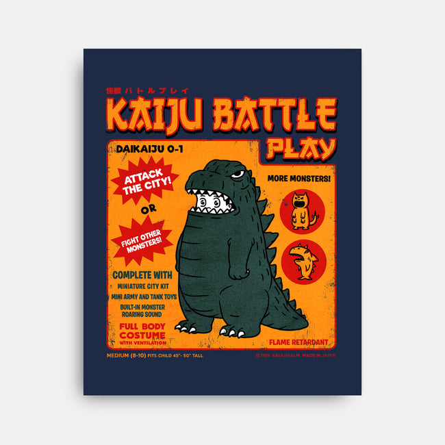 Kaiju Battle Player-None-Stretched-Canvas-pigboom