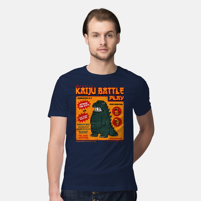 Kaiju Battle Player-Mens-Premium-Tee-pigboom