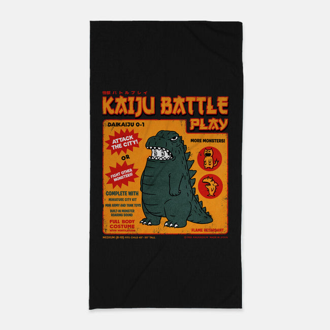 Kaiju Battle Player-None-Beach-Towel-pigboom