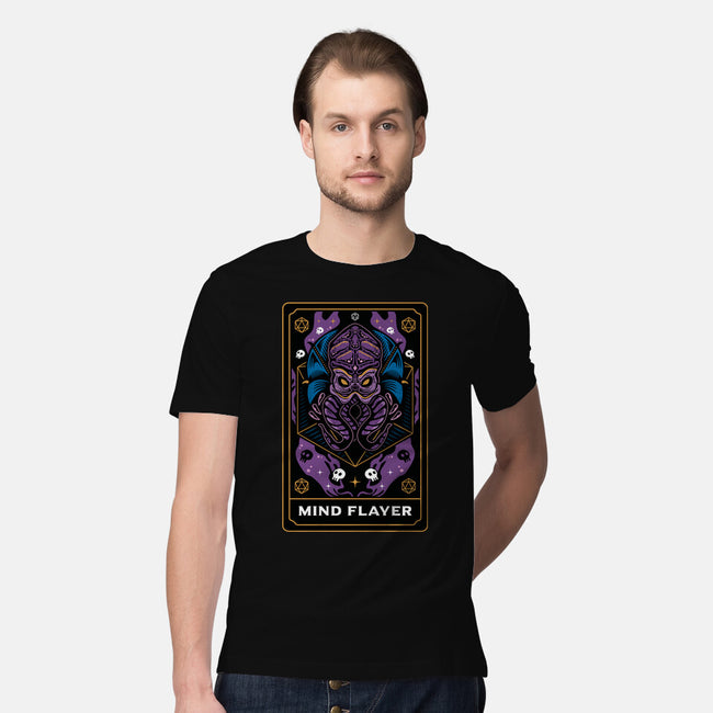 Mind Flayer Tarot Card-Mens-Premium-Tee-Logozaste