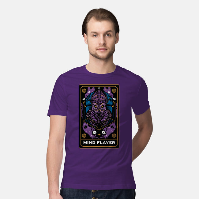 Mind Flayer Tarot Card-Mens-Premium-Tee-Logozaste