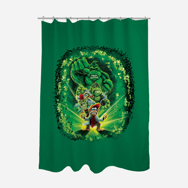 The Incredible Donk-None-Polyester-Shower Curtain-Artist Davee Bee