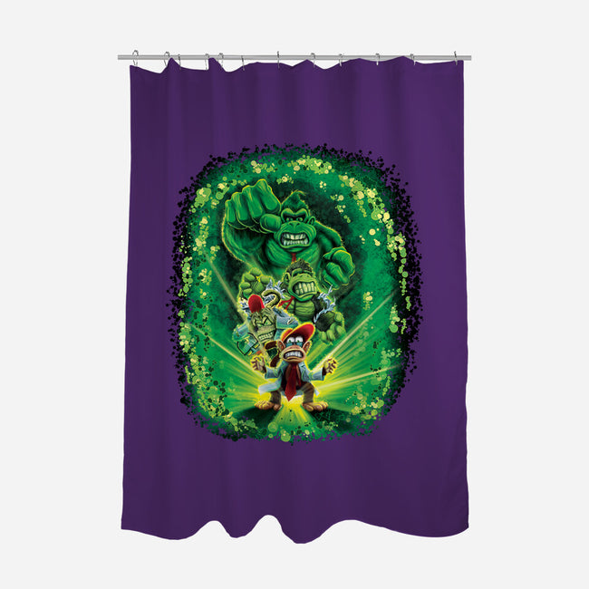 The Incredible Donk-None-Polyester-Shower Curtain-Artist Davee Bee