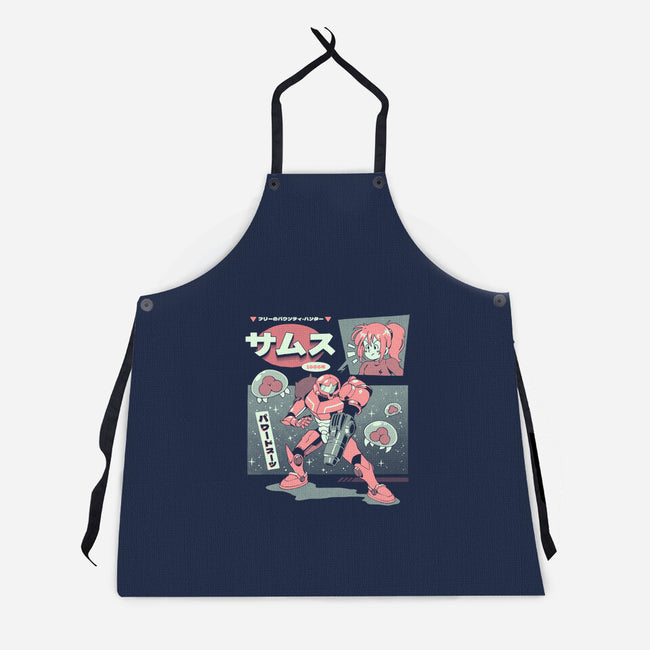 Bounty Hunter From Space-Unisex-Kitchen-Apron-ilustrata