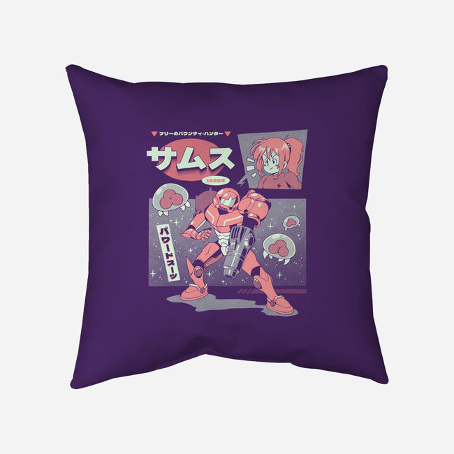 Bounty Hunter From Space-None-Removable Cover-Throw Pillow-ilustrata