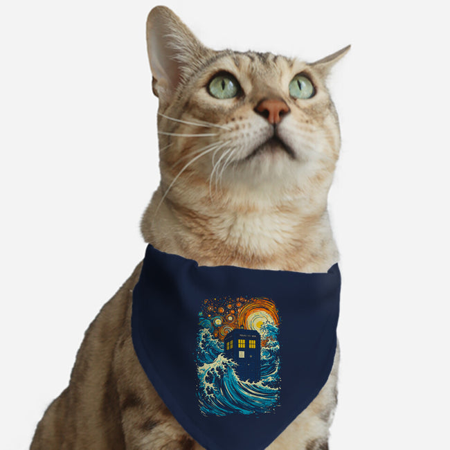 The Great Tardis-Cat-Adjustable-Pet Collar-kharmazero