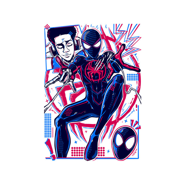 Spiderman Miles Morales-Mens-Heavyweight-Tee-Panchi Art