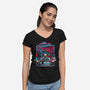 80s Gamer Room-Womens-V-Neck-Tee-jrberger