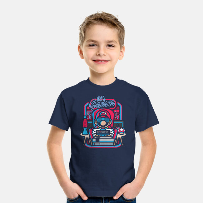 80s Gamer Room-Youth-Basic-Tee-jrberger