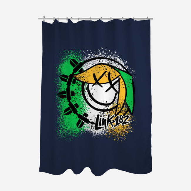 Hyrulean Pop Punk Is Not Dead-None-Polyester-Shower Curtain-Aarons Art Room