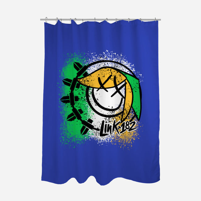 Hyrulean Pop Punk Is Not Dead-None-Polyester-Shower Curtain-Aarons Art Room
