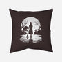 Spooky Moon-None-Removable Cover w Insert-Throw Pillow-GrayspellHouse