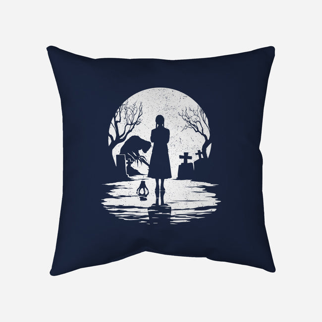 Spooky Moon-None-Removable Cover w Insert-Throw Pillow-GrayspellHouse