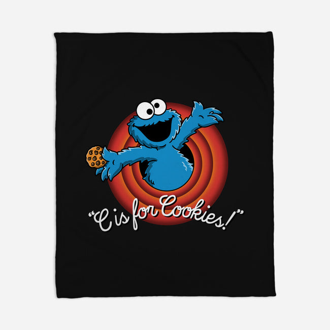 C Is For Cookies Folks-None-Fleece-Blanket-Barbadifuoco