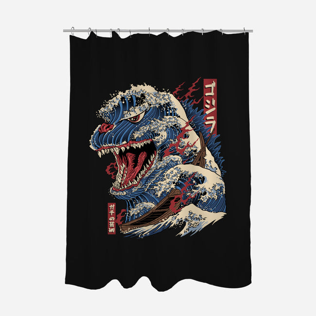 Great Godzilla-None-Polyester-Shower Curtain-gaci