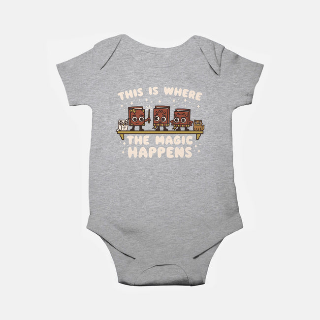 Where The Magic Happens-Baby-Basic-Onesie-Weird & Punderful