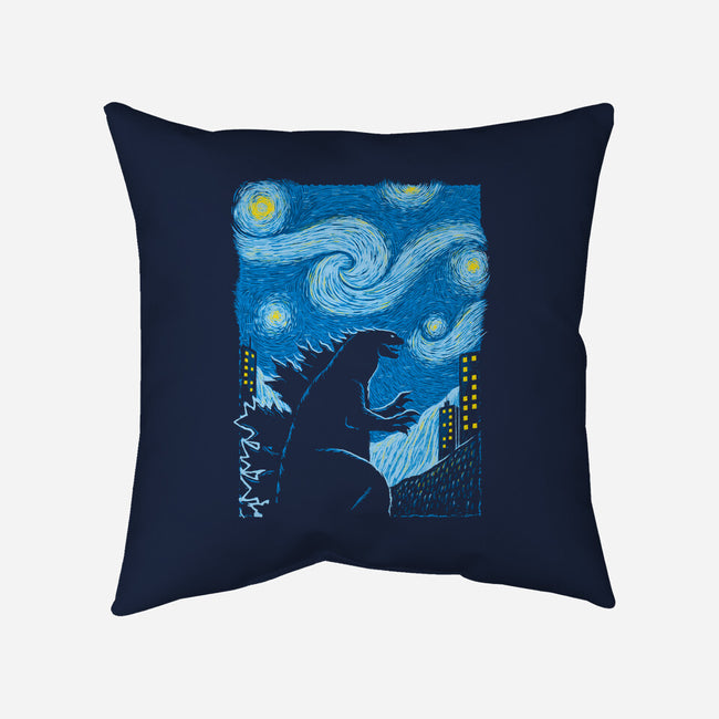 Gogh-Zilla-None-Removable Cover-Throw Pillow-Umberto Vicente