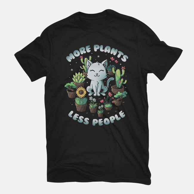 More Plants Less People-Unisex-Basic-Tee-koalastudio