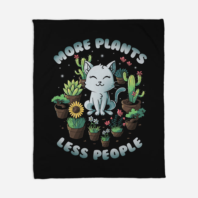 More Plants Less People-None-Fleece-Blanket-koalastudio
