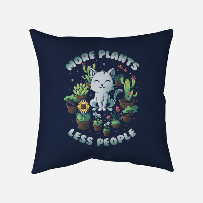 More Plants Less People-None-Removable Cover w Insert-Throw Pillow-koalastudio