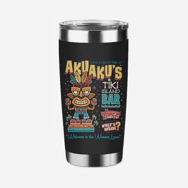 Aku Aku's Tiki Island-None-Stainless Steel Tumbler-Drinkware-Nemons