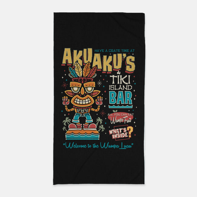 Aku Aku's Tiki Island-None-Beach-Towel-Nemons