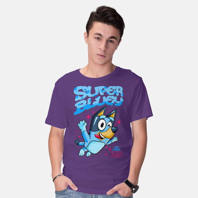 Super Bluey-Mens-Basic-Tee-spoilerinc