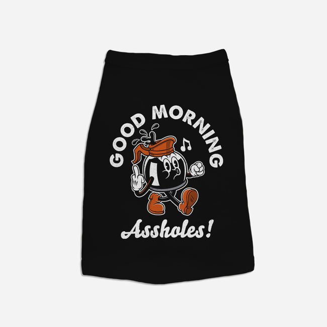 Good Morning Ahole-Cat-Basic-Pet Tank-Nemons