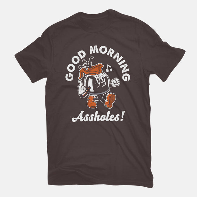 Good Morning Ahole-Womens-Basic-Tee-Nemons