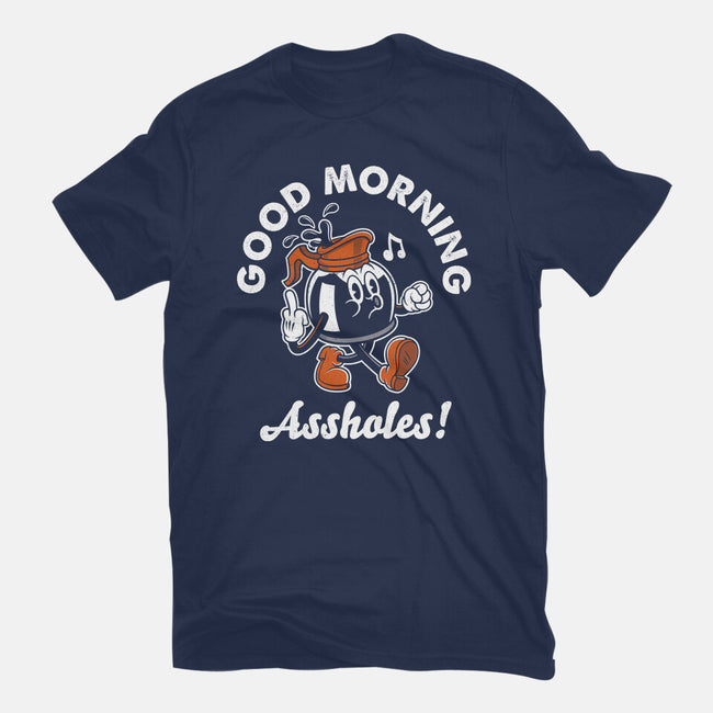 Good Morning Ahole-Womens-Basic-Tee-Nemons