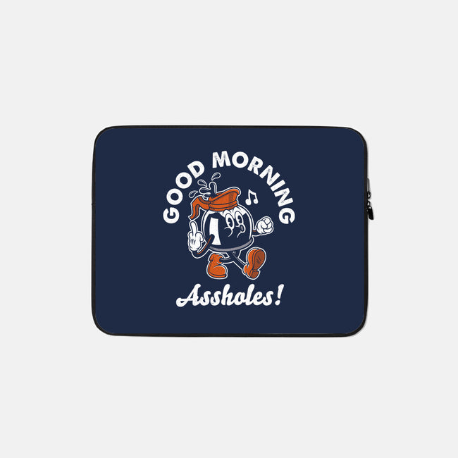 Good Morning Ahole-None-Zippered-Laptop Sleeve-Nemons