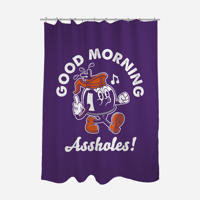 Good Morning Ahole-None-Polyester-Shower Curtain-Nemons