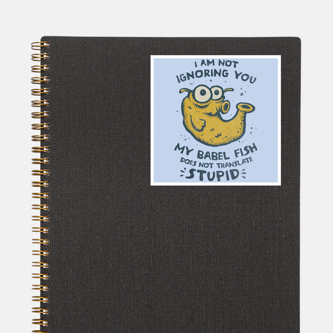 Babel Fish-None-Glossy-Sticker-kg07