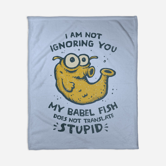 Babel Fish-None-Fleece-Blanket-kg07