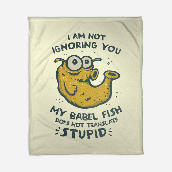 Babel Fish-None-Fleece-Blanket-kg07