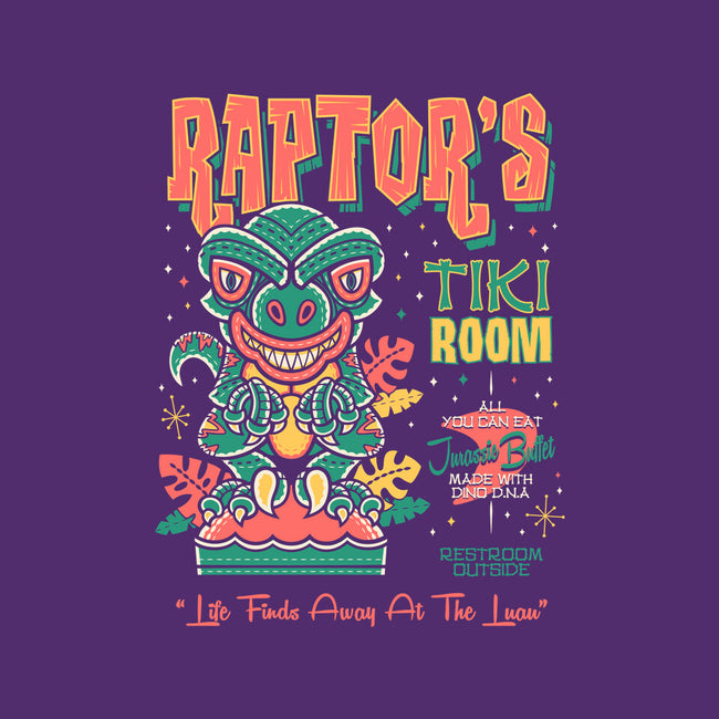 Raptor Tiki Room-None-Removable Cover-Throw Pillow-Nemons
