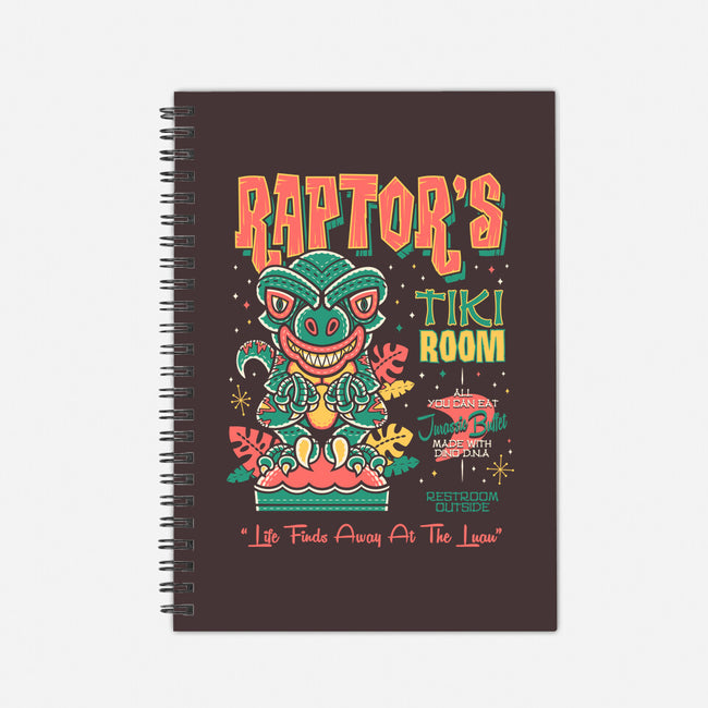 Raptor Tiki Room-None-Dot Grid-Notebook-Nemons