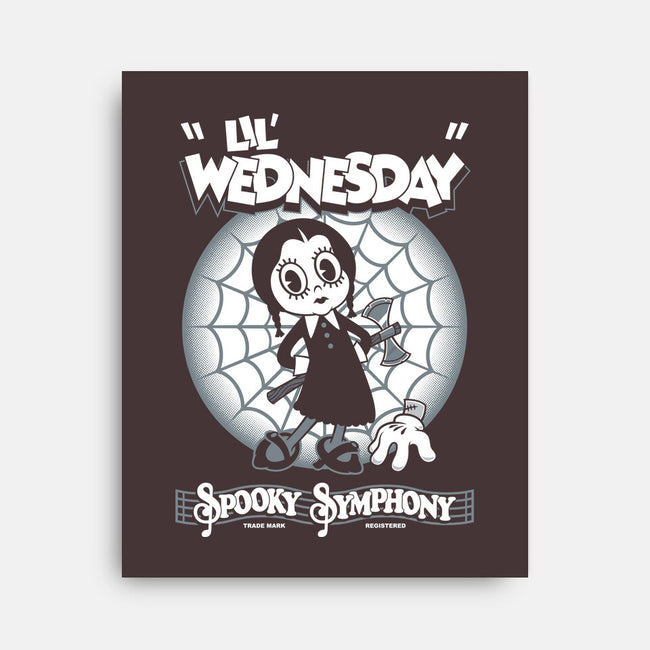 Lil' Wednesday-None-Stretched-Canvas-Nemons