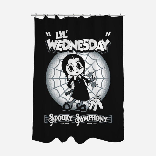 Lil' Wednesday-None-Polyester-Shower Curtain-Nemons