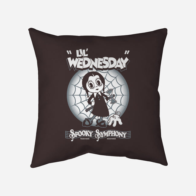 Lil' Wednesday-None-Removable Cover-Throw Pillow-Nemons
