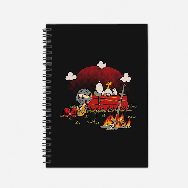 Snoopy Dark Souls-None-Dot Grid-Notebook-Studio Mootant