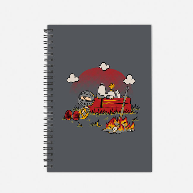 Snoopy Dark Souls-None-Dot Grid-Notebook-Studio Mootant