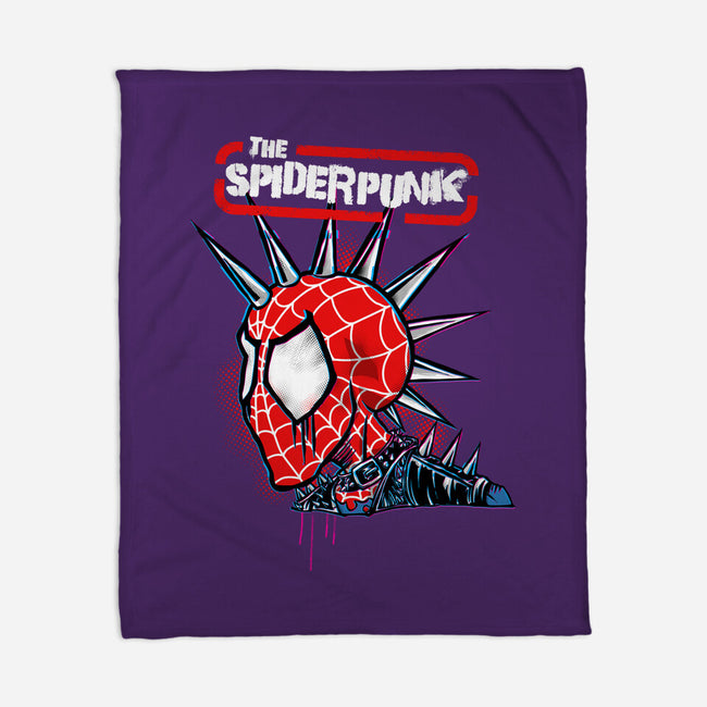 The Spiderpunk-None-Fleece-Blanket-joerawks