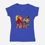 Mutant Fighter-Womens-V-Neck-Tee-Andriu