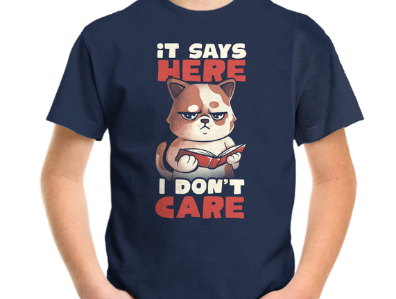 It Says Here I Don't Care