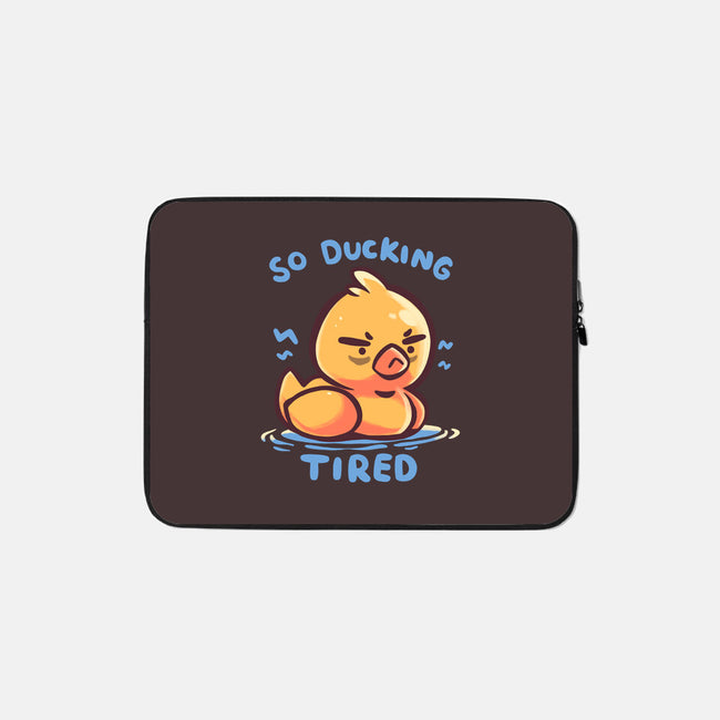 Ducking Tired-None-Zippered-Laptop Sleeve-TechraNova