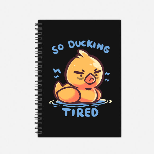 Ducking Tired-None-Dot Grid-Notebook-TechraNova