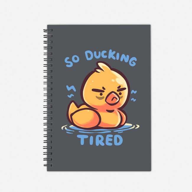 Ducking Tired-None-Dot Grid-Notebook-TechraNova